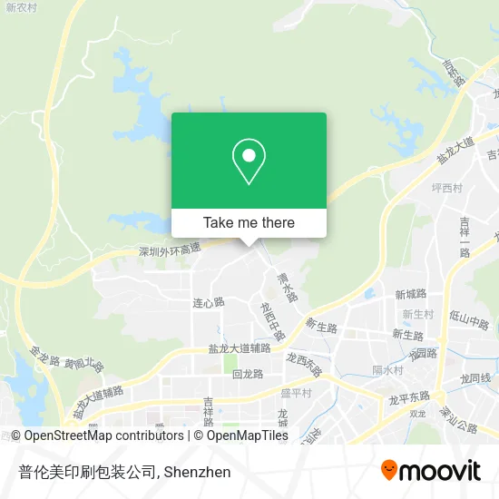 普伦美印刷包装公司 map