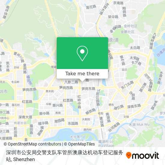 深圳市公安局交警支队车管所澳康达机动车登记服务站 map