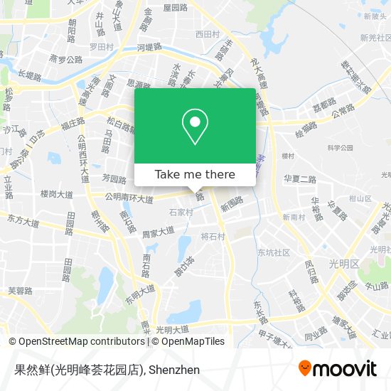 果然鲜(光明峰荟花园店) map