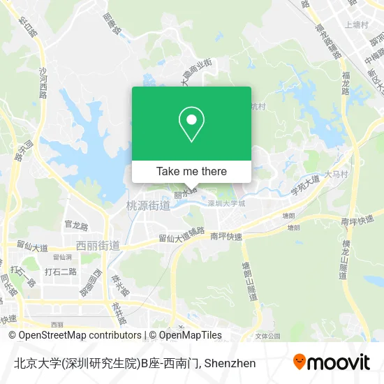 北京大学(深圳研究生院)B座-西南门 map