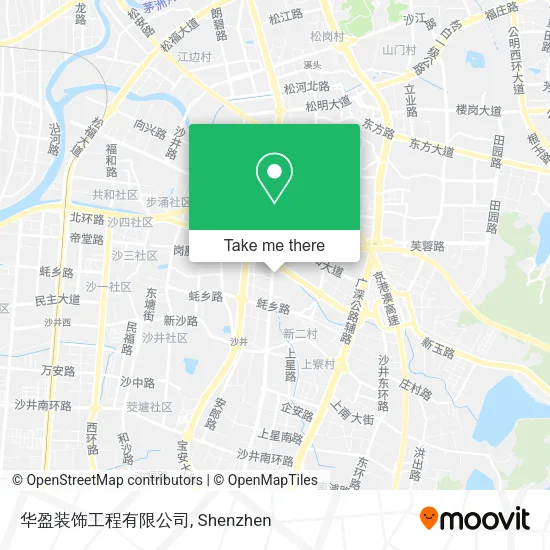 华盈装饰工程有限公司 map