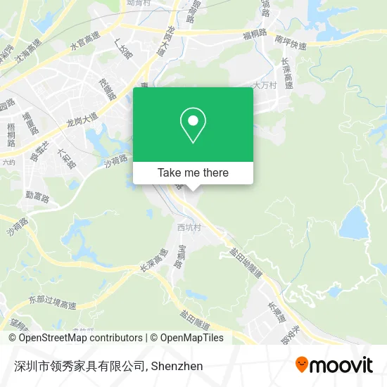 深圳市领秀家具有限公司 map