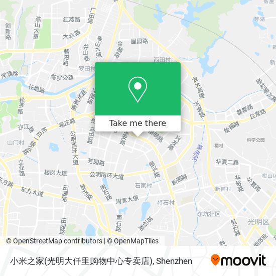 小米之家(光明大仟里购物中心专卖店) map