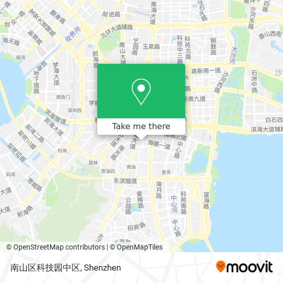 南山区科技园中区 map