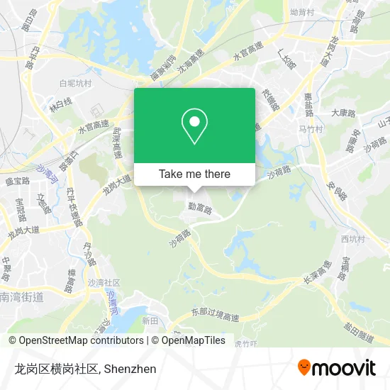 龙岗区横岗社区 map