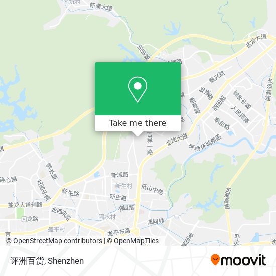 评洲百货 map