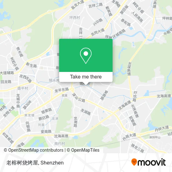 老榕树烧烤屋 map