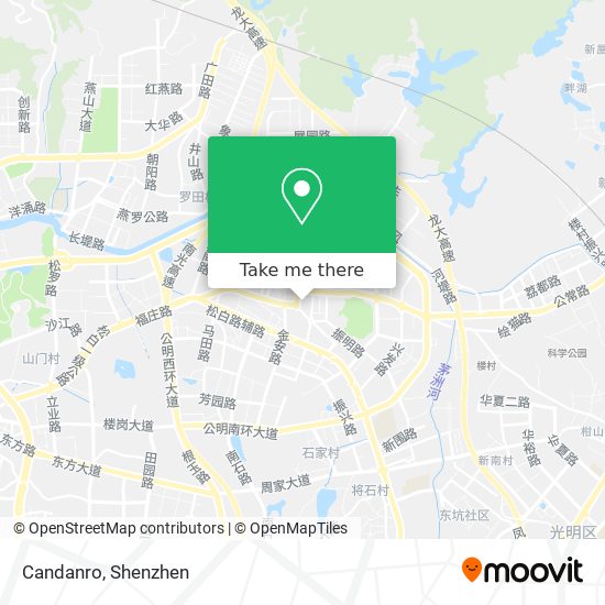 Candanro map