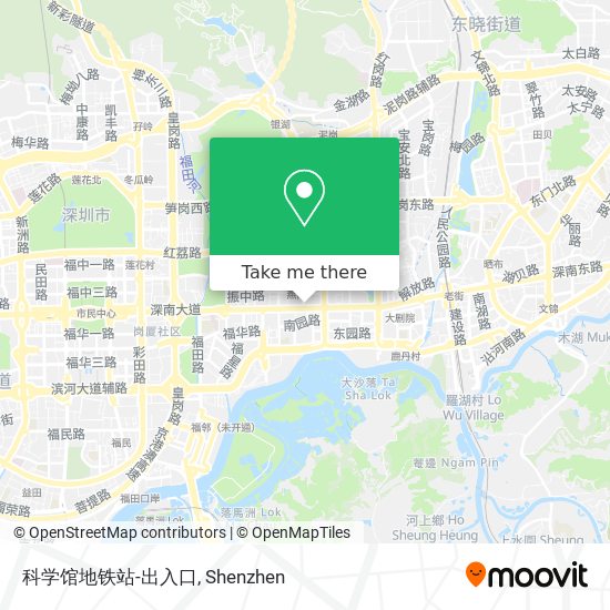科学馆地铁站-出入口 map