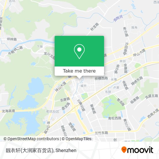 靓衣轩(大润家百货店) map