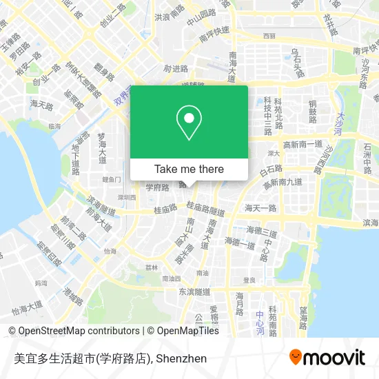美宜多生活超市(学府路店) map