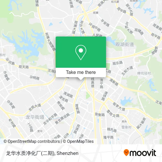 龙华水质净化厂(二期) map