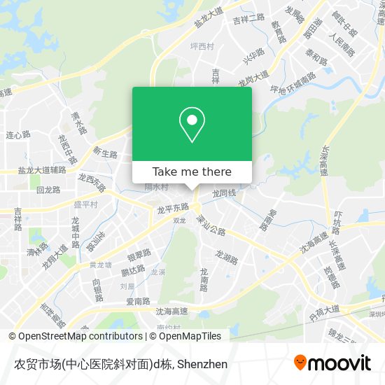 农贸市场(中心医院斜对面)d栋 map