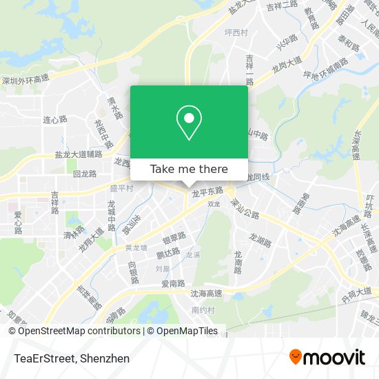 TeaErStreet map
