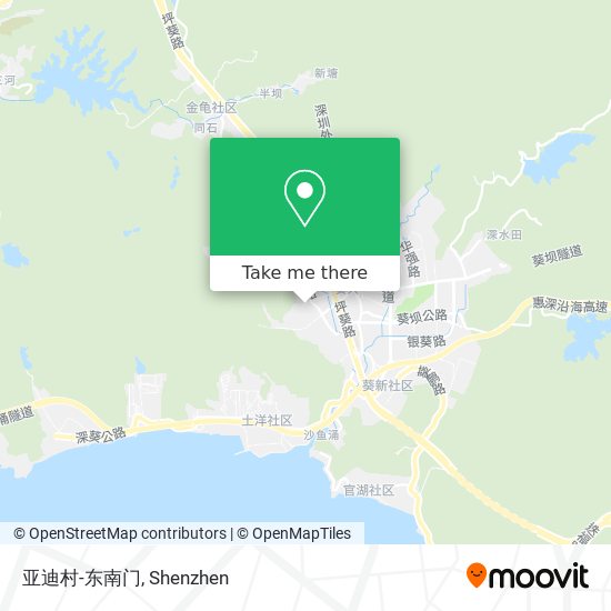 亚迪村-东南门 map