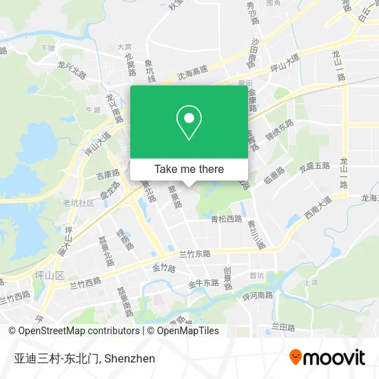 亚迪三村-东北门 map