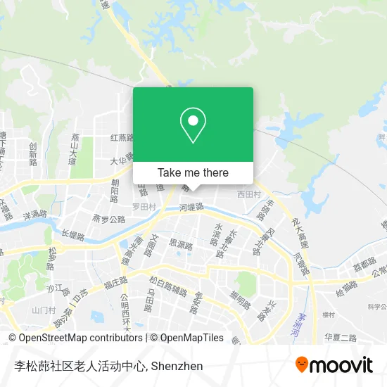 李松蓢社区老人活动中心 map