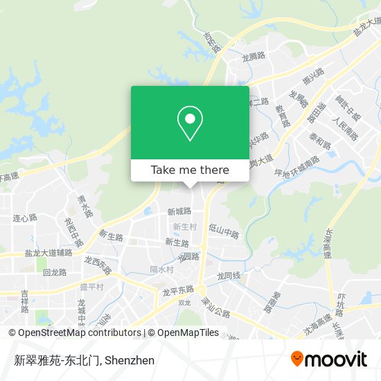 新翠雅苑-东北门 map