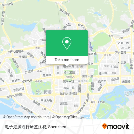 电子港澳通行证签注易 map