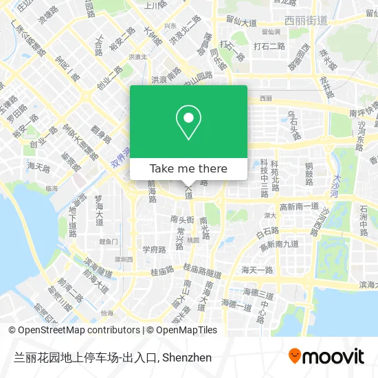 兰丽花园地上停车场-出入口 map