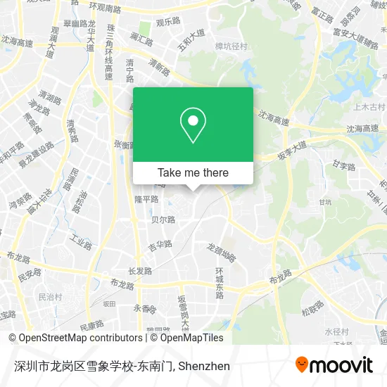 深圳市龙岗区雪象学校-东南门 map