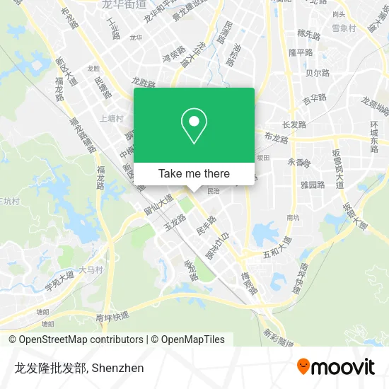龙发隆批发部 map