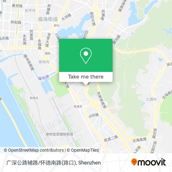广深公路辅路/怀德南路(路口) map