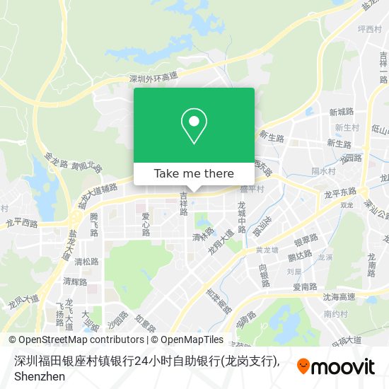 深圳福田银座村镇银行24小时自助银行(龙岗支行) map
