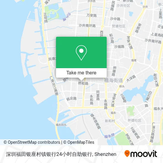 深圳福田银座村镇银行24小时自助银行 map
