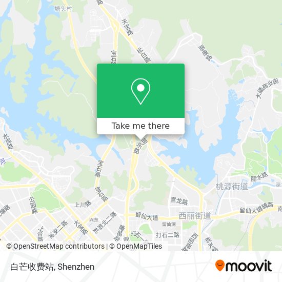 白芒收费站 map