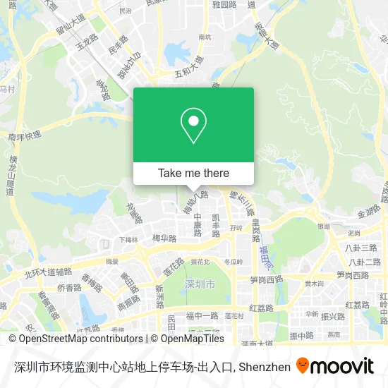深圳市环境监测中心站地上停车场-出入口 map