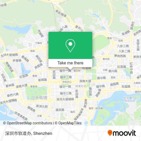 深圳市轨道办 map