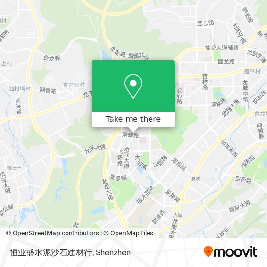 恒业盛水泥沙石建材行 map