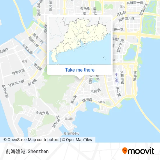前海渔港 map