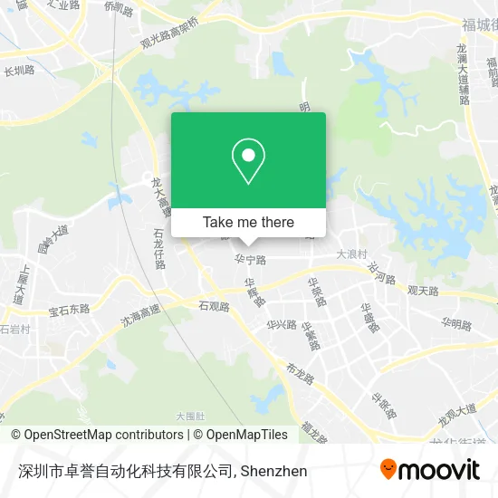 深圳市卓誉自动化科技有限公司 map