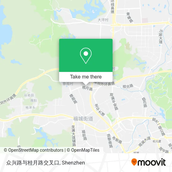 众兴路与桂月路交叉口 map