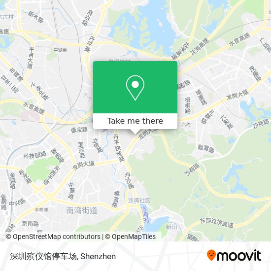 深圳殡仪馆停车场 map