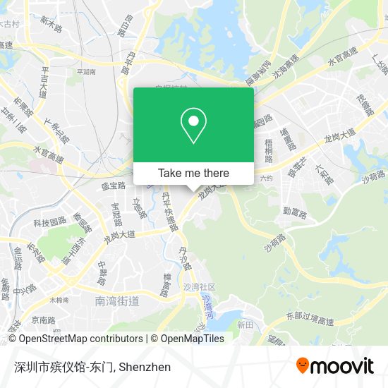 深圳市殡仪馆-东门 map