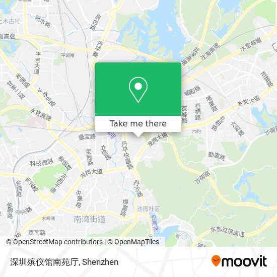 深圳殡仪馆南苑厅 map