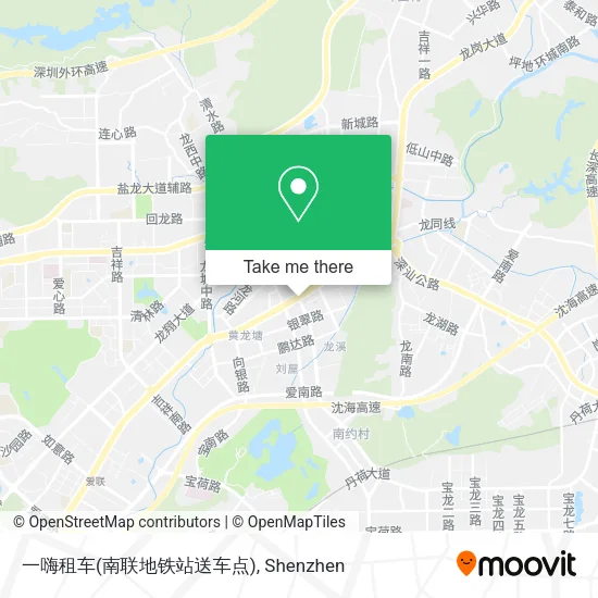 一嗨租车(南联地铁站送车点) map