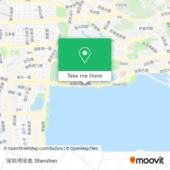 深圳湾绿道 map