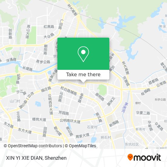 XIN YI XIE DIAN map