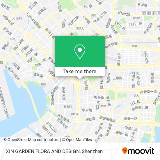 XIN GARDEN FLORA AND DESIGN map