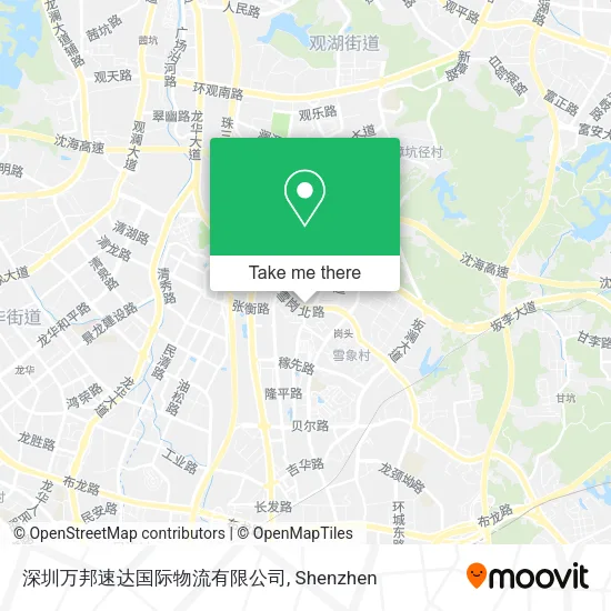 深圳万邦速达国际物流有限公司 map