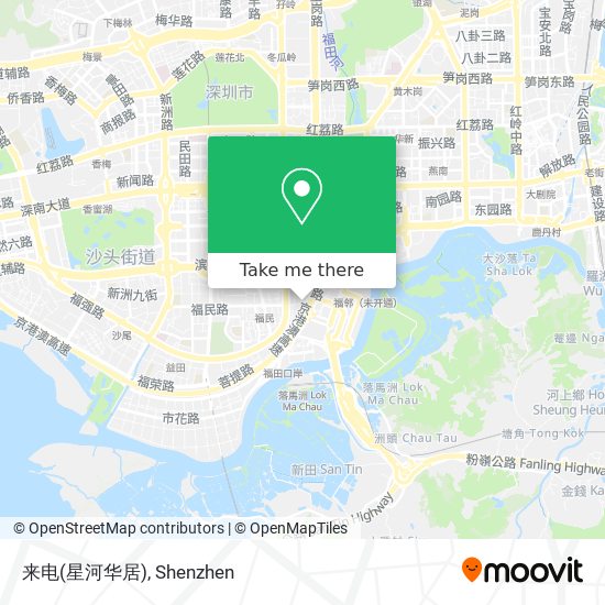 来电(星河华居) map