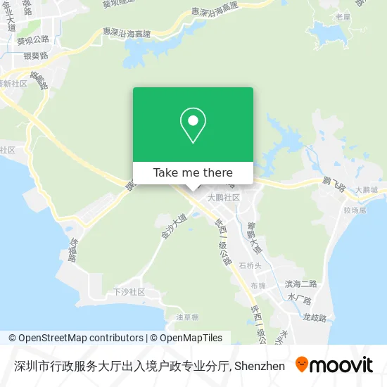 深圳市行政服务大厅出入境户政专业分厅 map