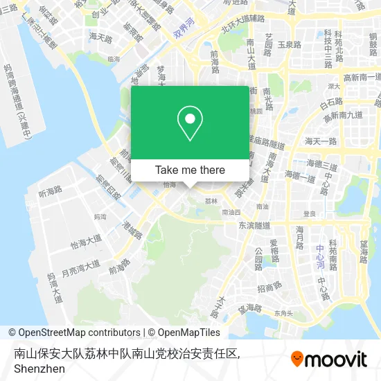 南山保安大队荔林中队南山党校治安责任区 map