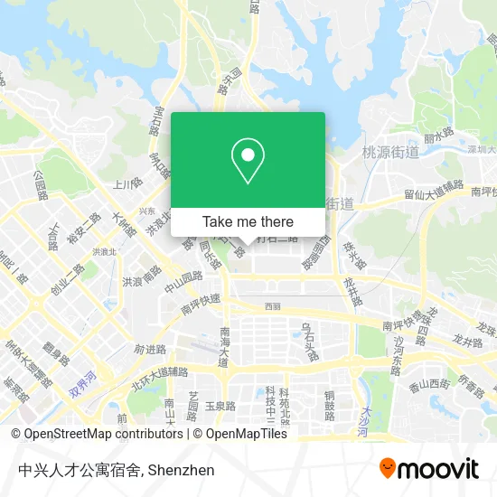 中兴人才公寓宿舍 map