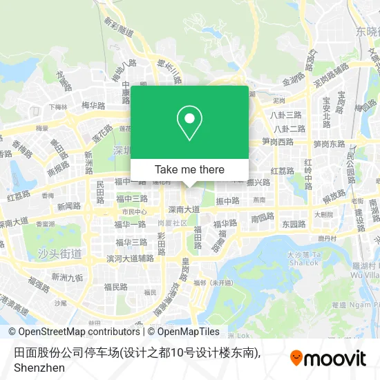 田面股份公司停车场(设计之都10号设计楼东南) map