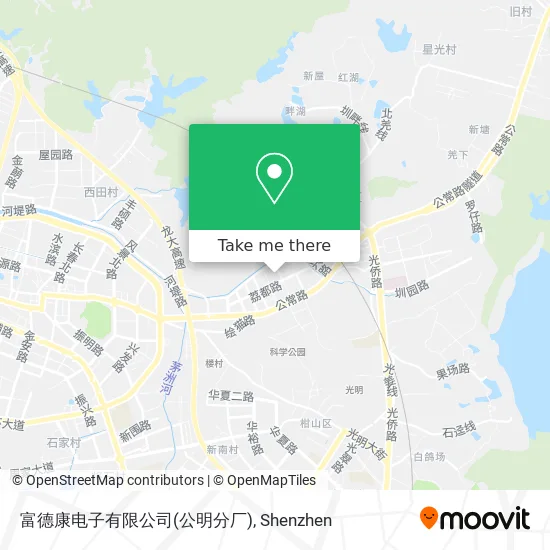 富德康电子有限公司(公明分厂) map